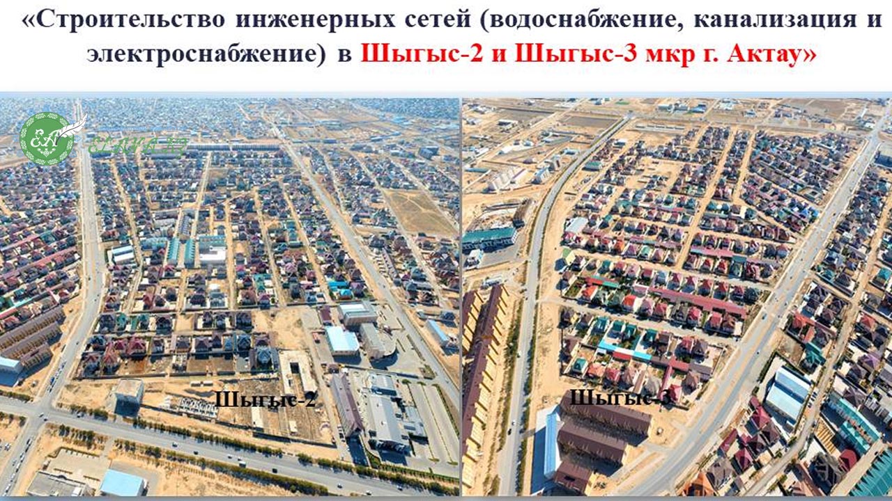 Микрорайоны города актау