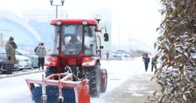 ТҮРКІСТАНДА ҚАР ТАЗАЛАУ ЖҰМЫСТАРЫ ЖҮРГІЗІЛУДЕ